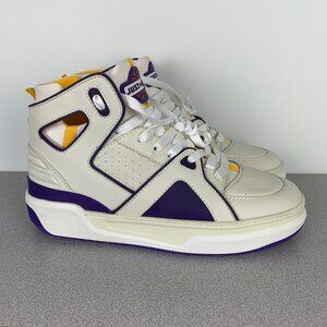 Just Don Courtside Hi size 43 White/Purple Shoes Sneakers